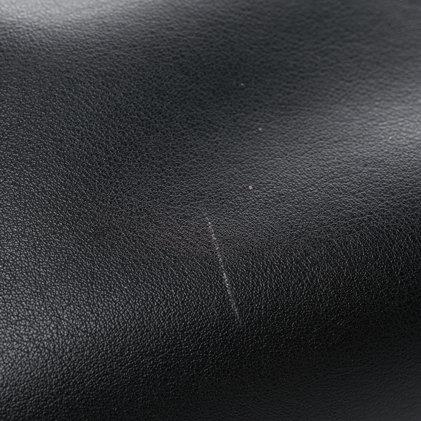 Calfskin Large Fringe Shopping Tote Black