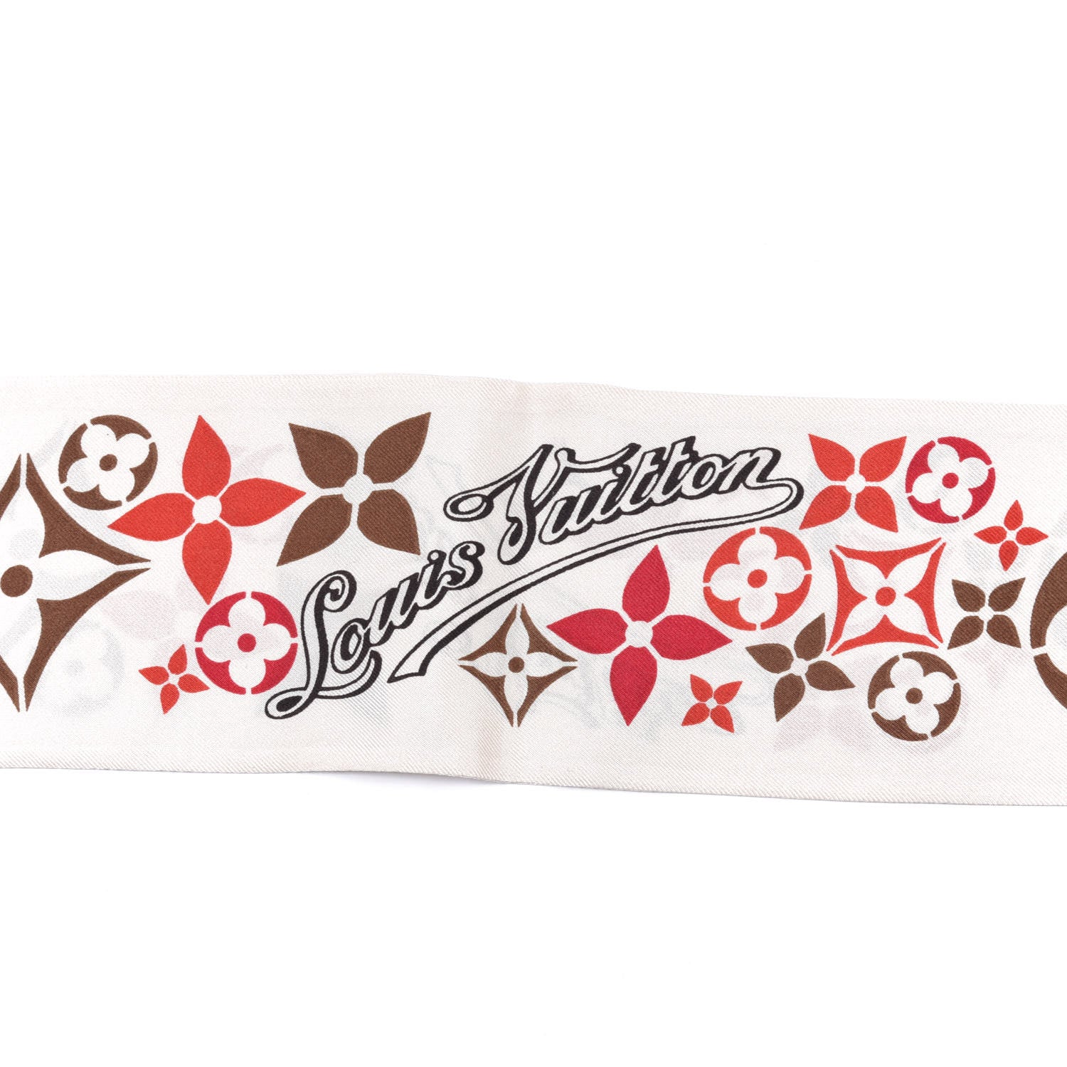 Louis Vuitton Silk Sweet Flower Bandeau Rouge 3 of 5