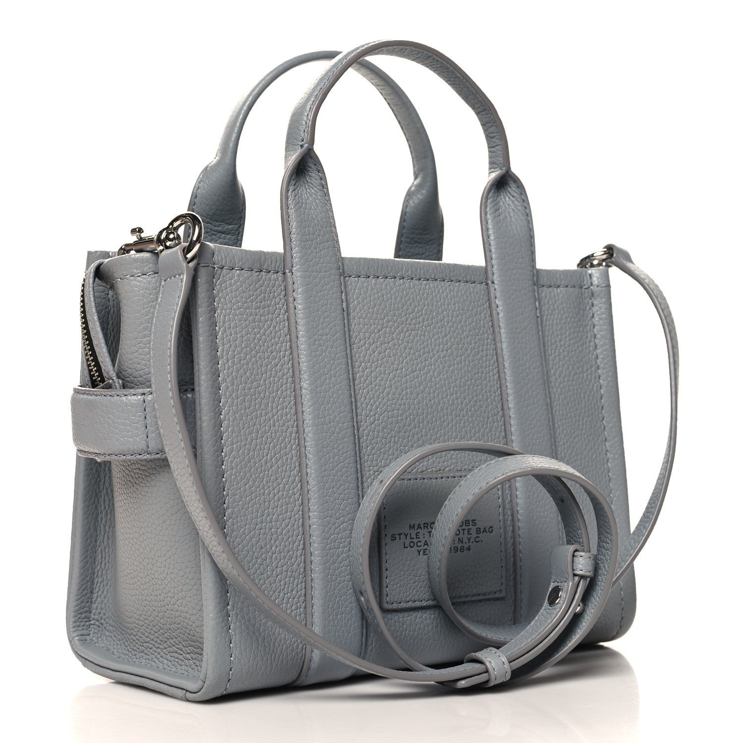 Marc Jacobs Grained Calfskin Small The Tote Bag Wolf Grey 3 of 7