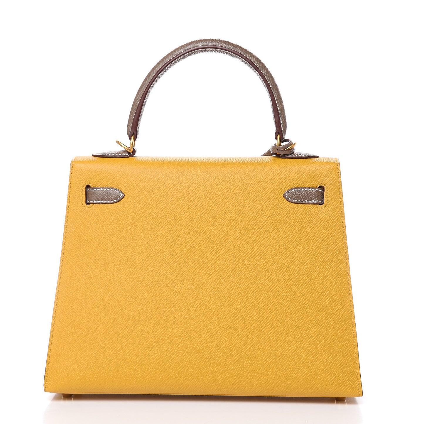 Epsom Horseshoe Kelly Sellier 25 Jaune Ambre Etoupe
