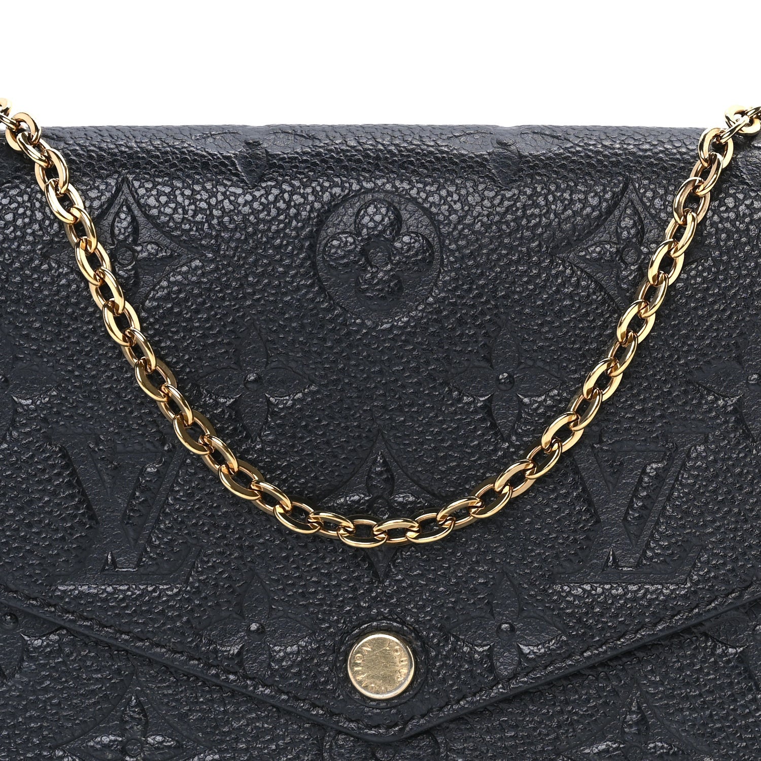 Louis Vuitton Empreinte Pochette Felicie Chain Wallet  Black 7 of 9