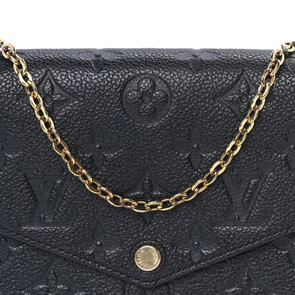 Louis Vuitton Empreinte Pochette Felicie Chain Wallet  Black 7 of 9