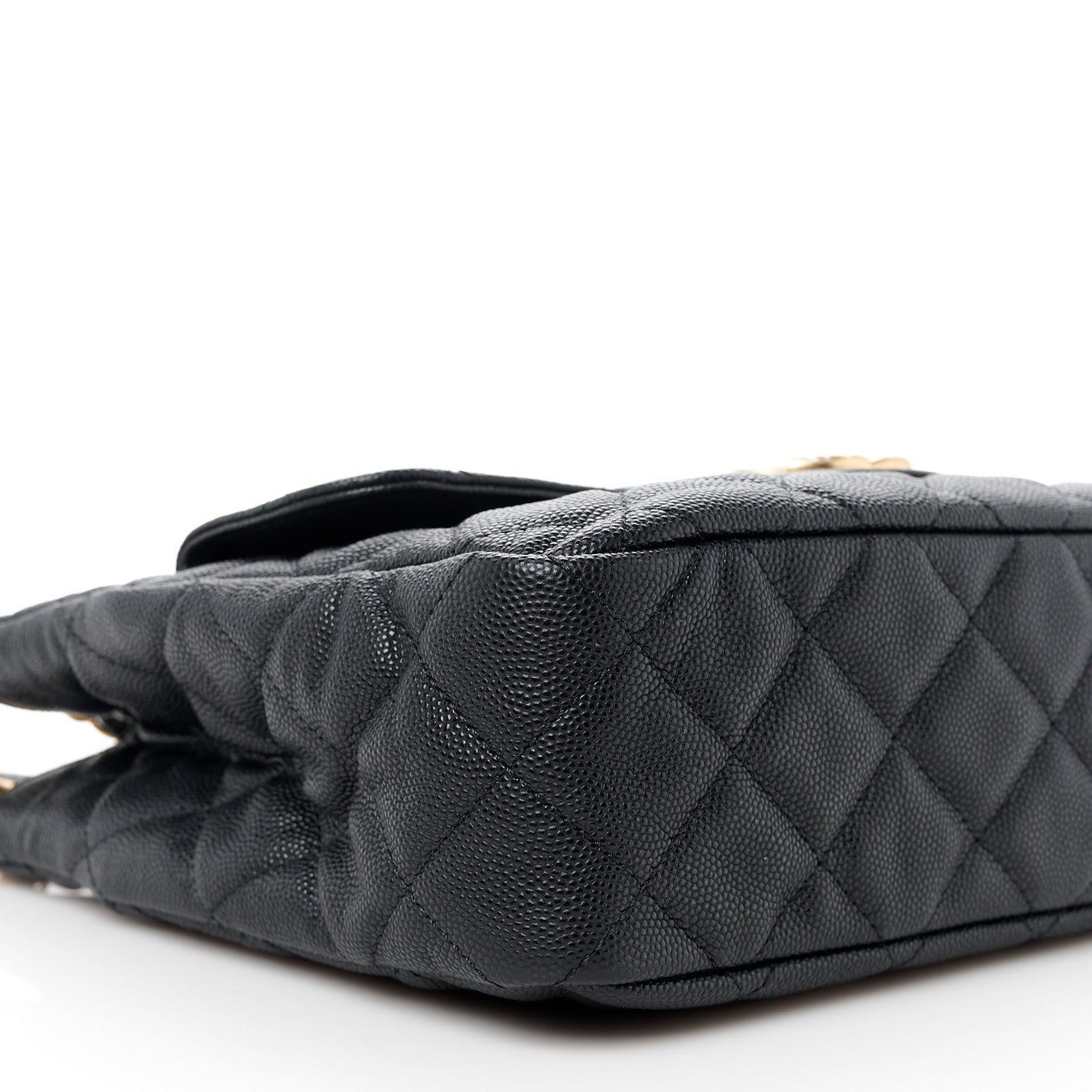 Chanel Caviar Quilted Wavy CC Hobo Black 9 of 10