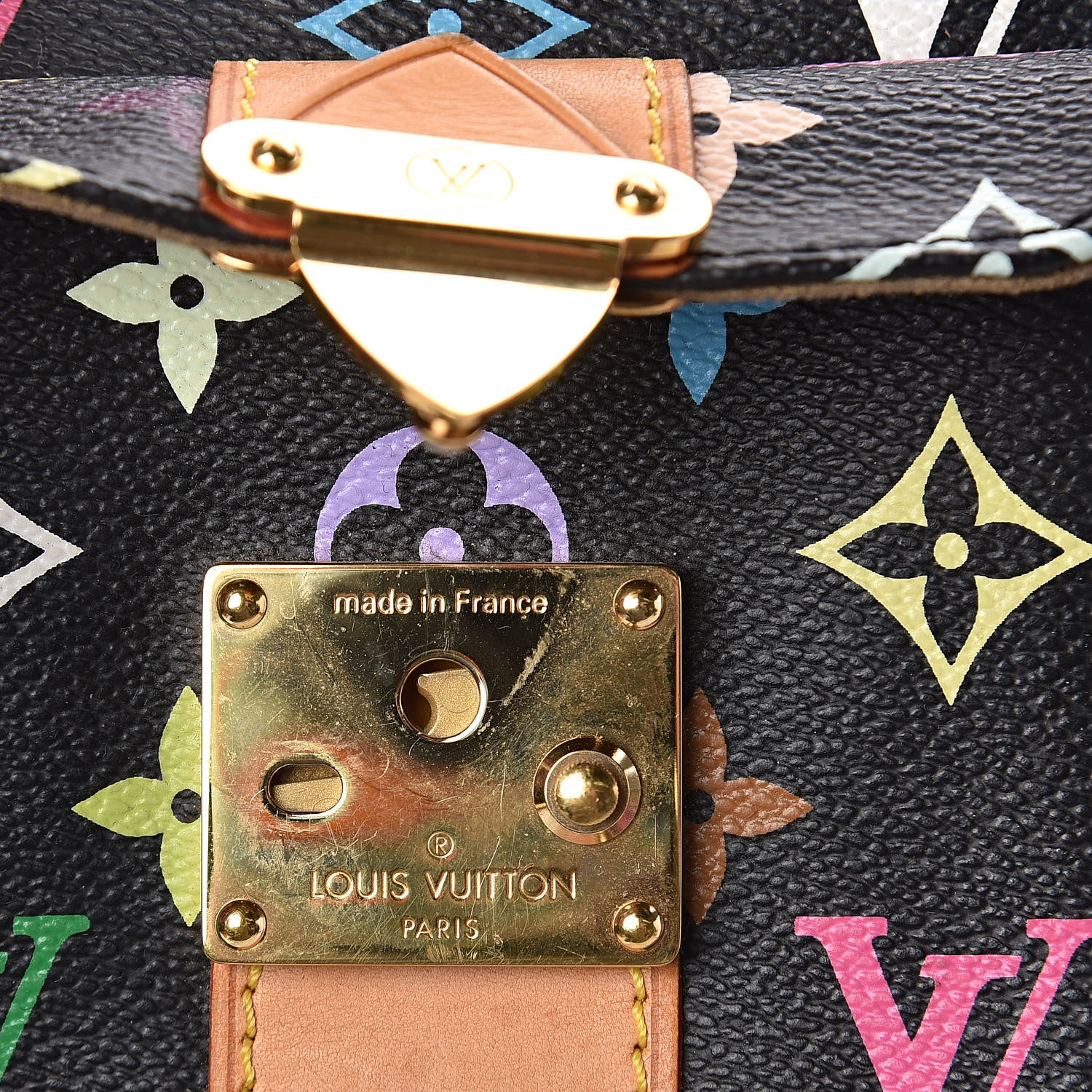 Louis Vuitton Monogram Multicolor Keepall 45 Black 7 of 11