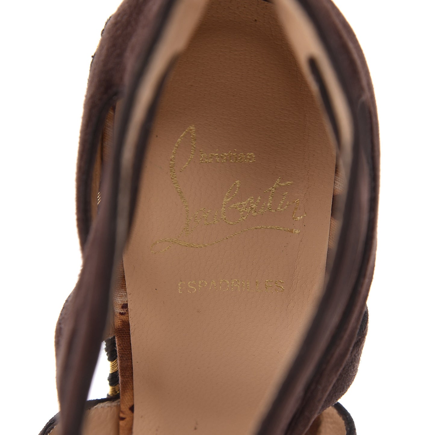 Suede Tosca 140 Platform Wedge Sandals 38 Chocolate