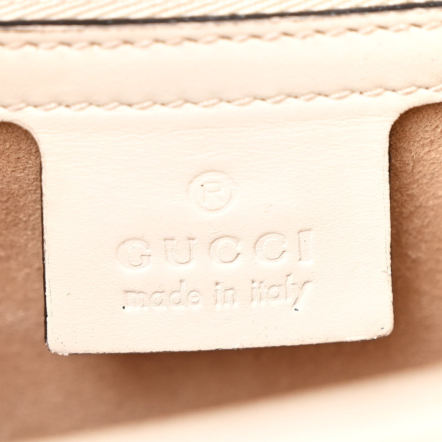 Gucci Calfskin Small Sylvie Shoulder Bag Off White 6 of 7