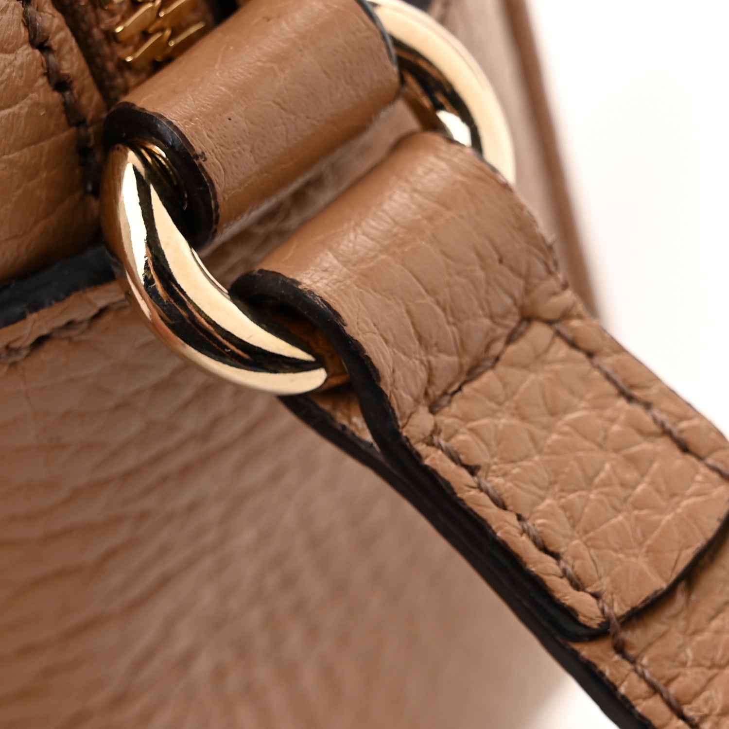 Gucci Pebbled Calfskin Small Soho Disco Bag Camelia 11 of 13