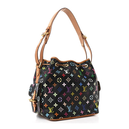 Louis Vuitton Monogram Multicolor Petit Noe Black 3 of 10