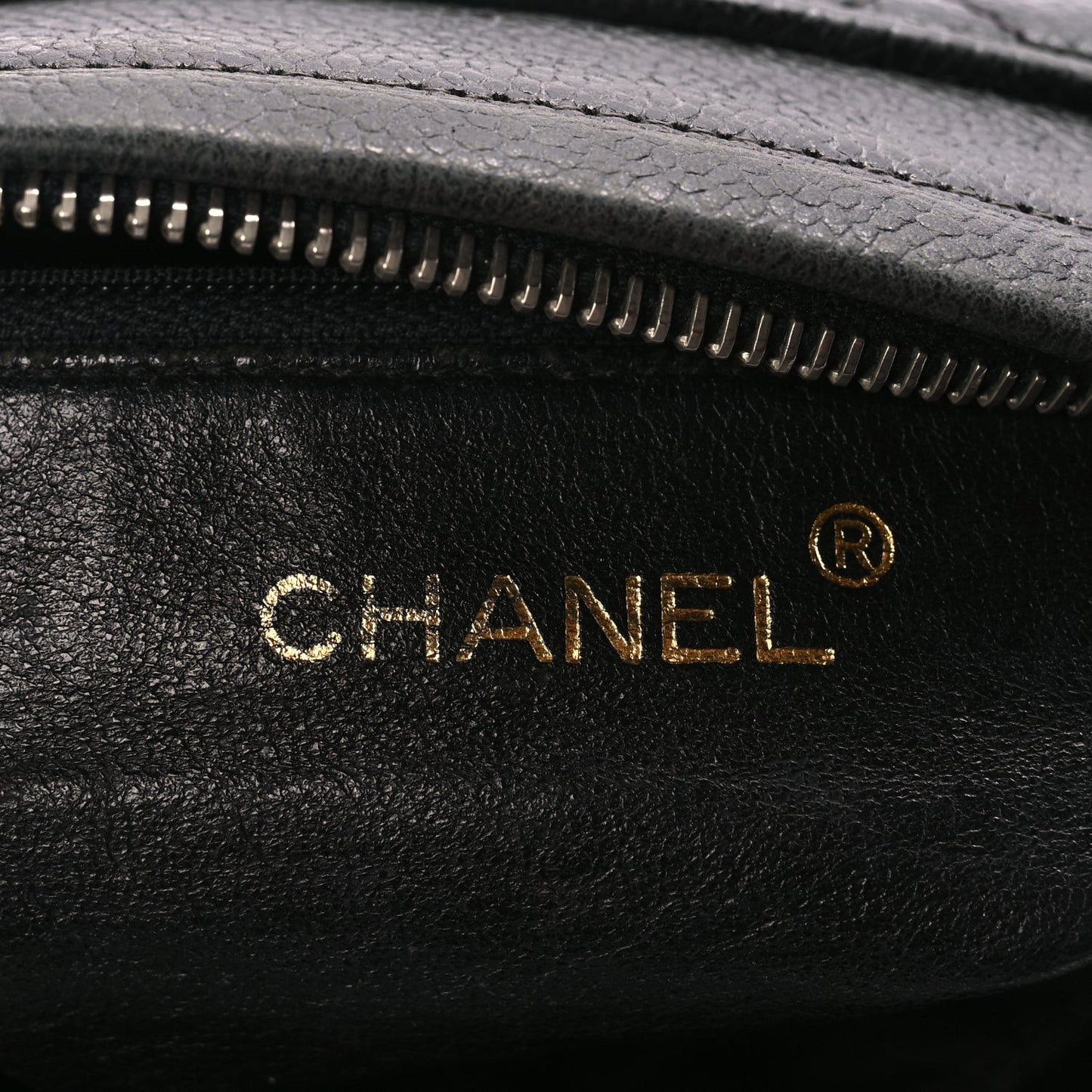 Caviar Quilted Flap Shoulder Bag Black