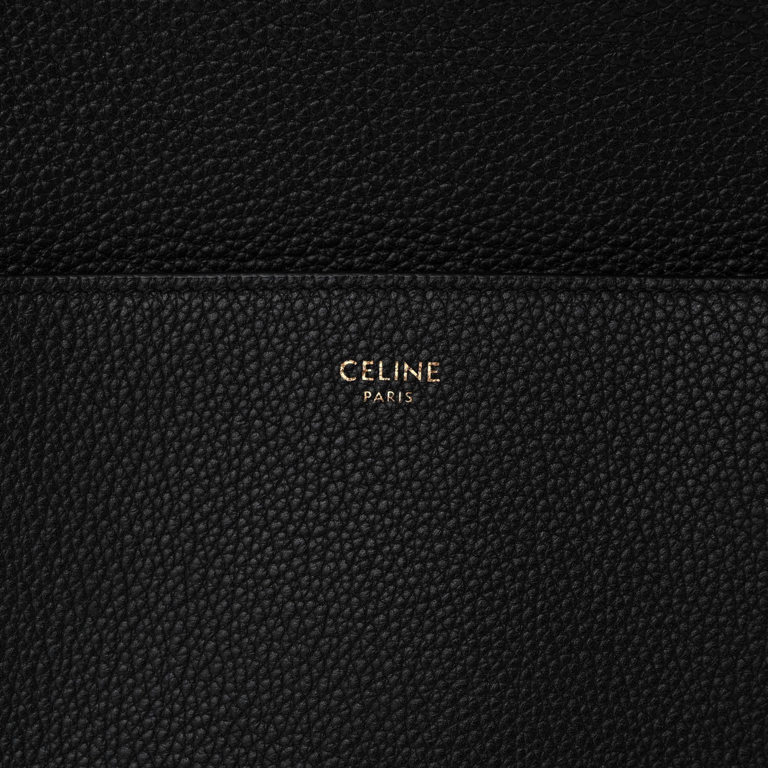 Celine Soft Grained Calfskin Sangle Bucket Bag Black 6 of 9