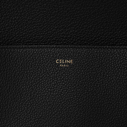 Celine Soft Grained Calfskin Sangle Bucket Bag Black 6 of 9