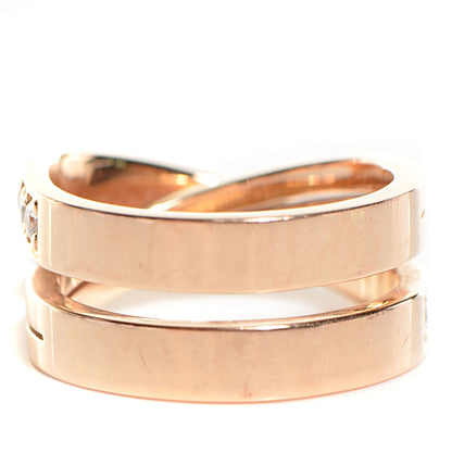 Cartier 18K Pink Gold Diamond Paris Nouvelle Vague Ring 51 5.75 3 of 6