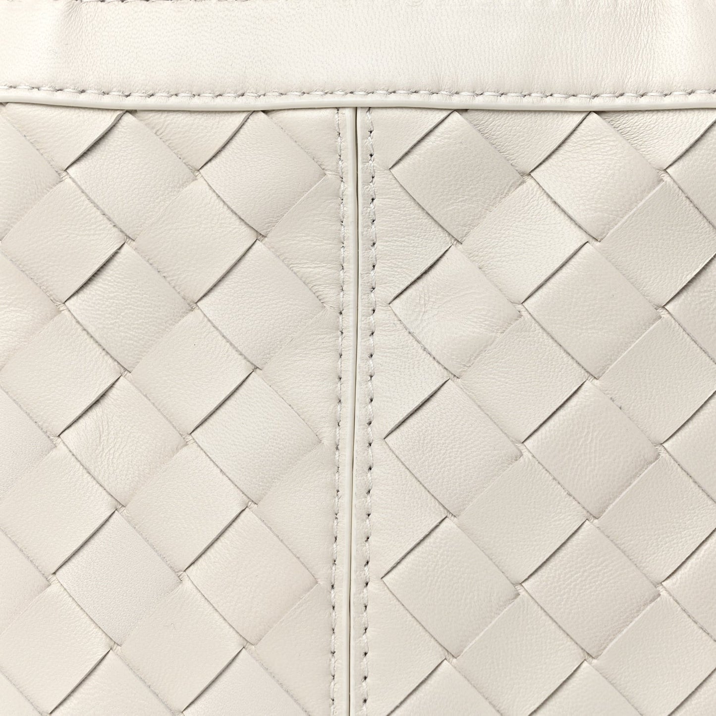 Nappa Intrecciato Small Flip Flap Tote Chalk