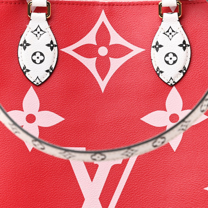 Louis Vuitton Monogram Giant Onthego GM Rouge Rose 8 of 13