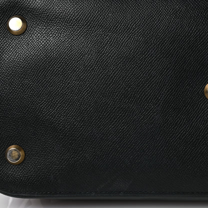 Balenciaga Signature Grained Calfskin Logo M Ville Top Handle Bag Black 17 of 17