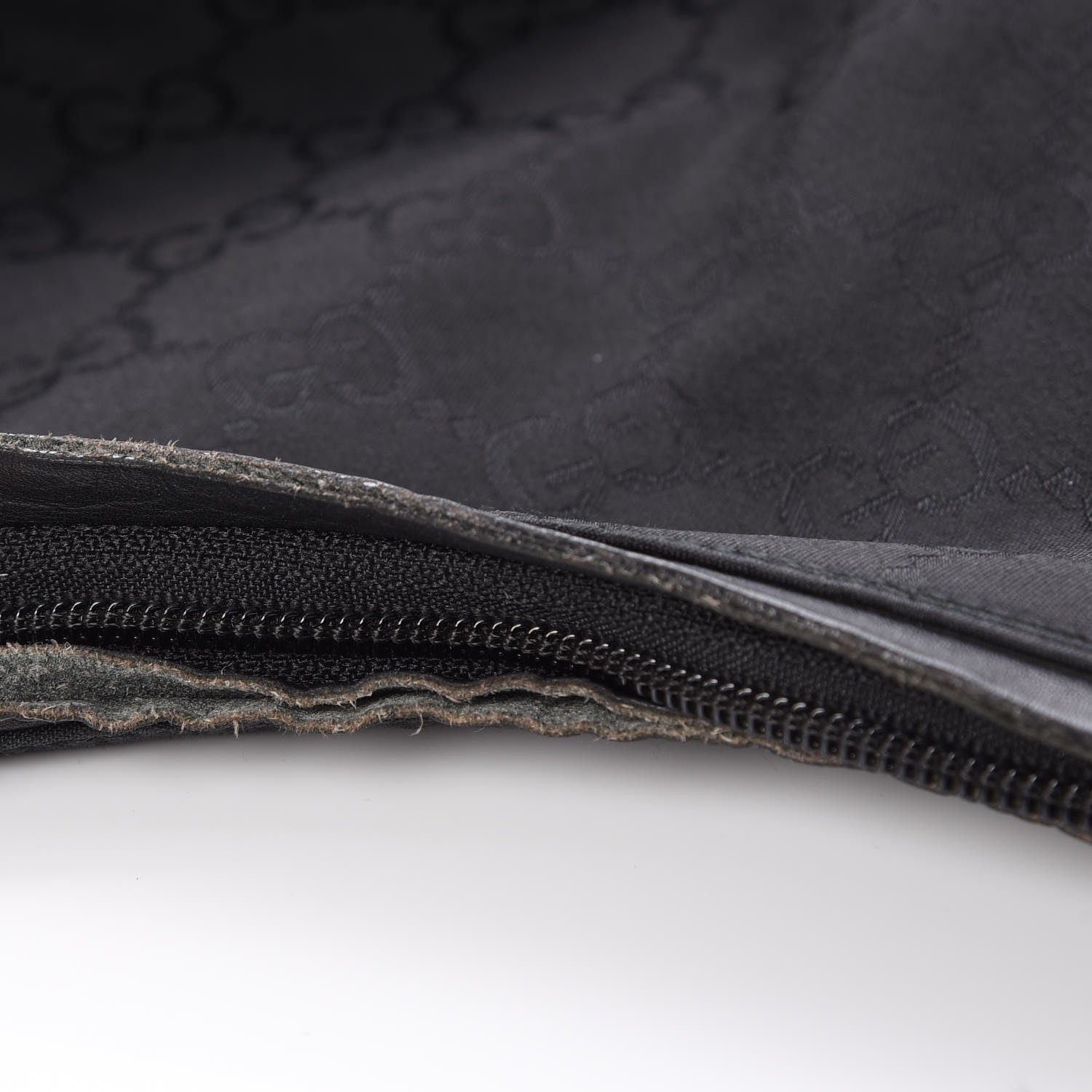 Gucci Nylon Monogram Hobo Black 10 of 11