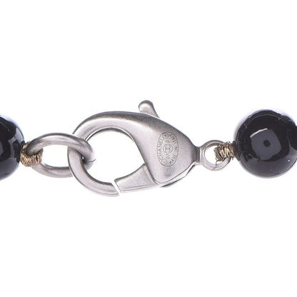 Chanel Pearl Beaded CC Long Necklace Black 5 of 6