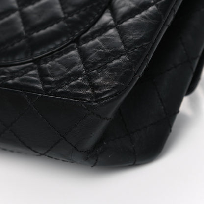 Chanel Aged Calfskin Space Charms 2.55 Reissue 225 Flap Black 11 of 17
