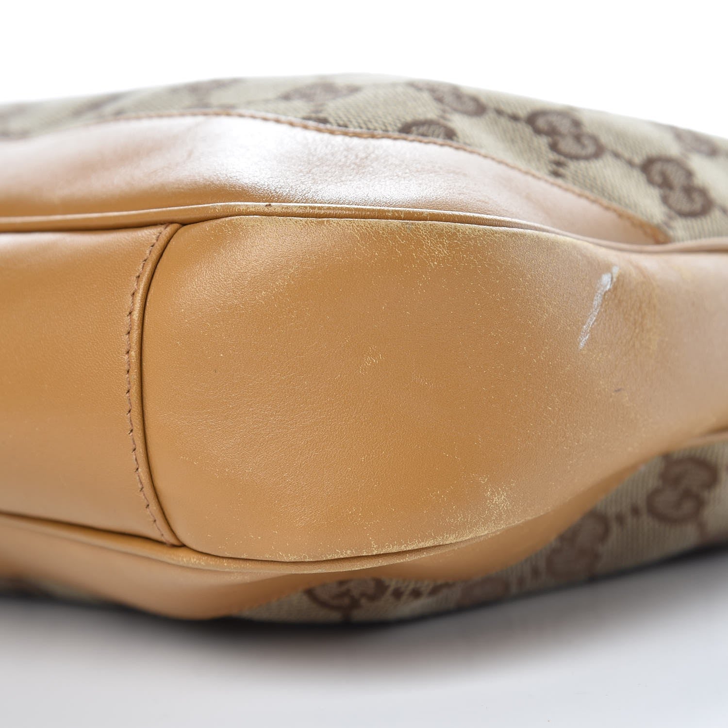 Gucci Monogram Bamboo Top Handle Bag Tan 11 of 12