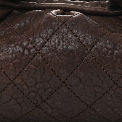 Chanel Distressed Lambskin Le Marais Bowler Brown 8 of 10