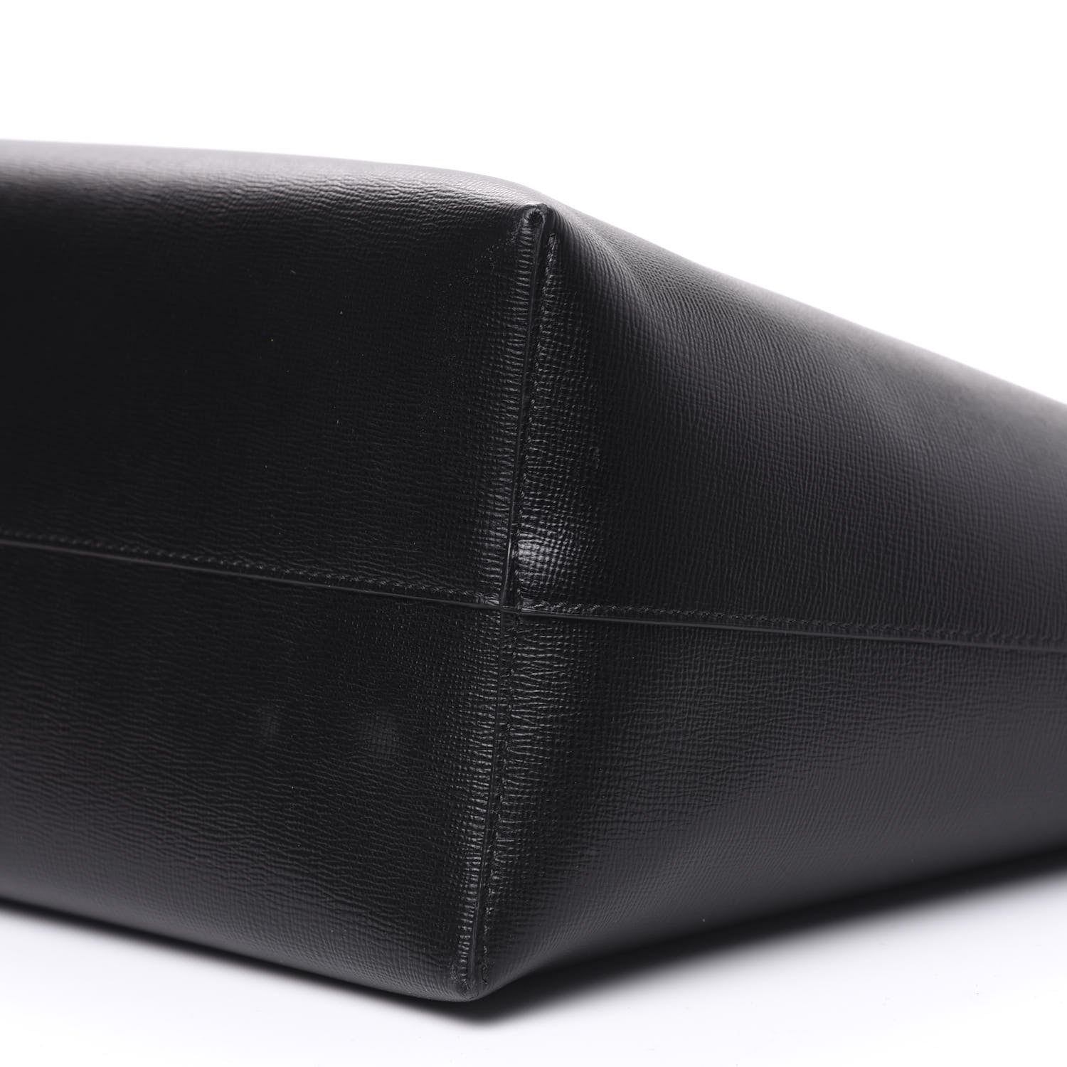 Tom Ford Grained Calfskin Large T Tote Black 8 of 8