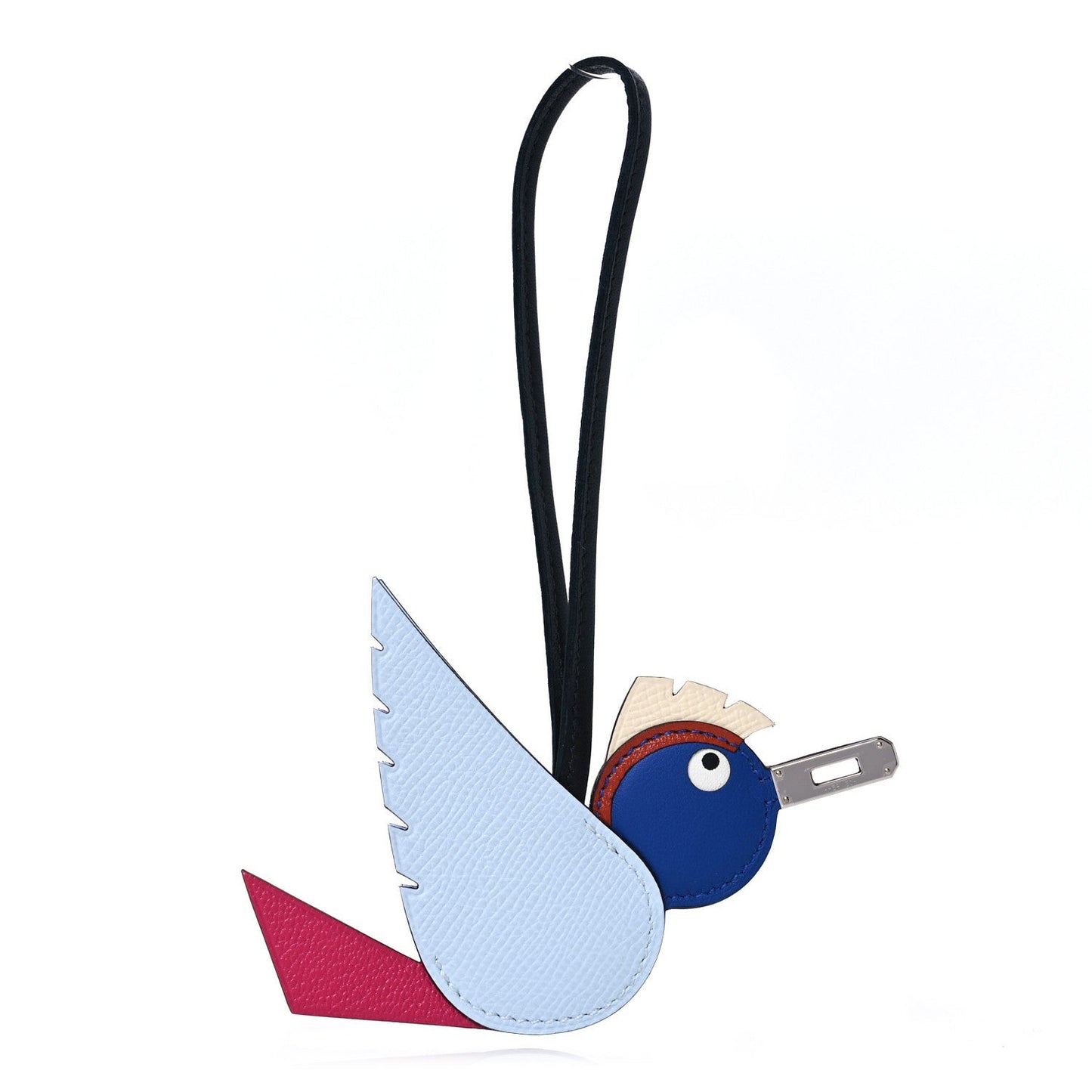 Epsom Swift Chevre Mysore Birdy Bag Charm Bleu Brume Rose Mexico Bleu Royal Cuivre Nata Black