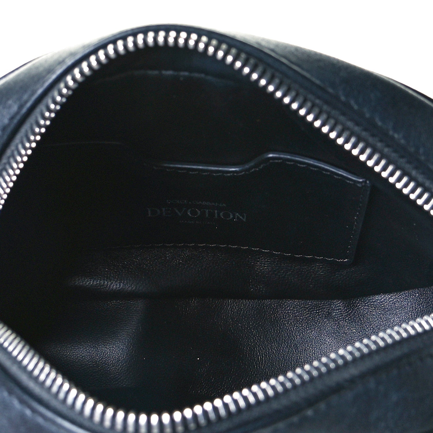 Dolce & Gabbana Smooth Calfskin Mini Devotion Camera Bag Black 5 of 9