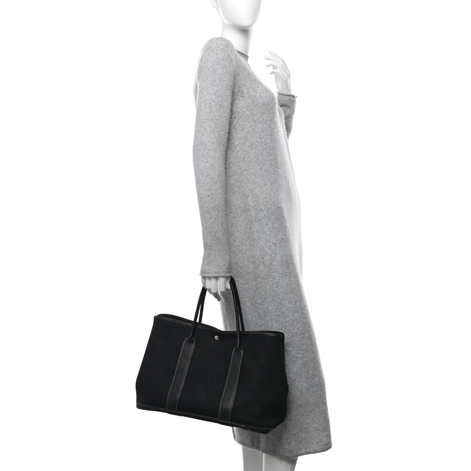 Hermes Toile Negonda Garden Party Tote 36 MM Black 2 of 7