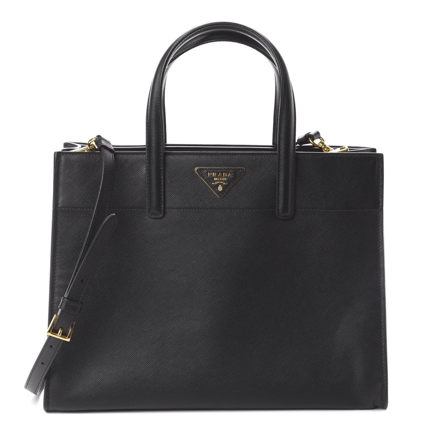 Saffiano Soft Tote Black