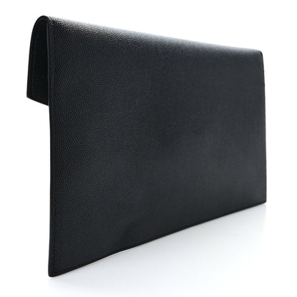 Saint Laurent Grain De Poudre Uptown Pouch Black 3 of 7