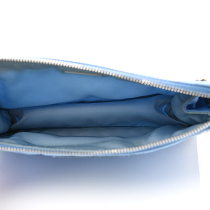 Prada Nylon Studded Etiquette Cosmetic Pouch Bleuette 5 of 7