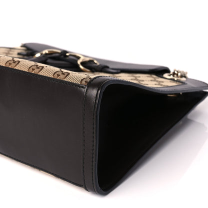 Gucci Monogram Margaux Calfskin Large Emily Chain Shoulder Bag Beige Ebony Cocoa 8 of 11