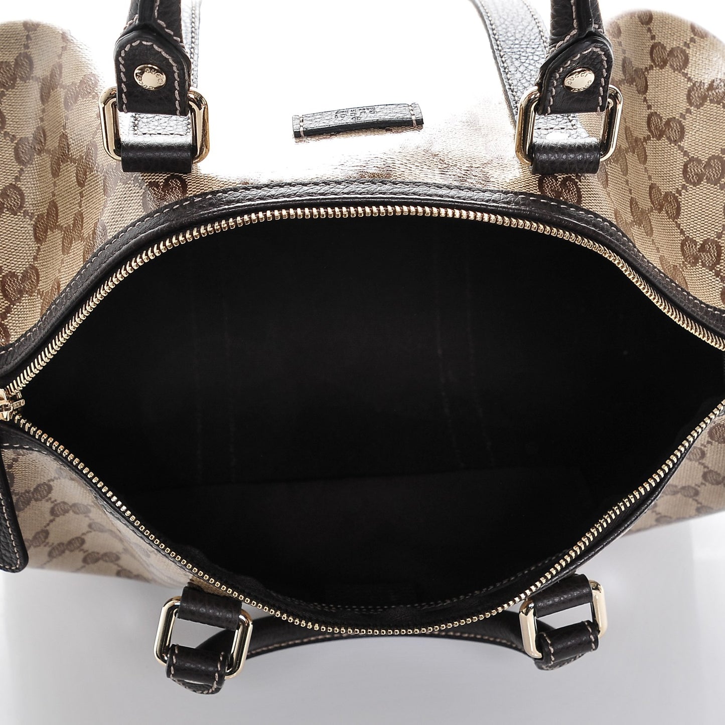 Crystal Monogram Medium Joy Boston Dark Brown