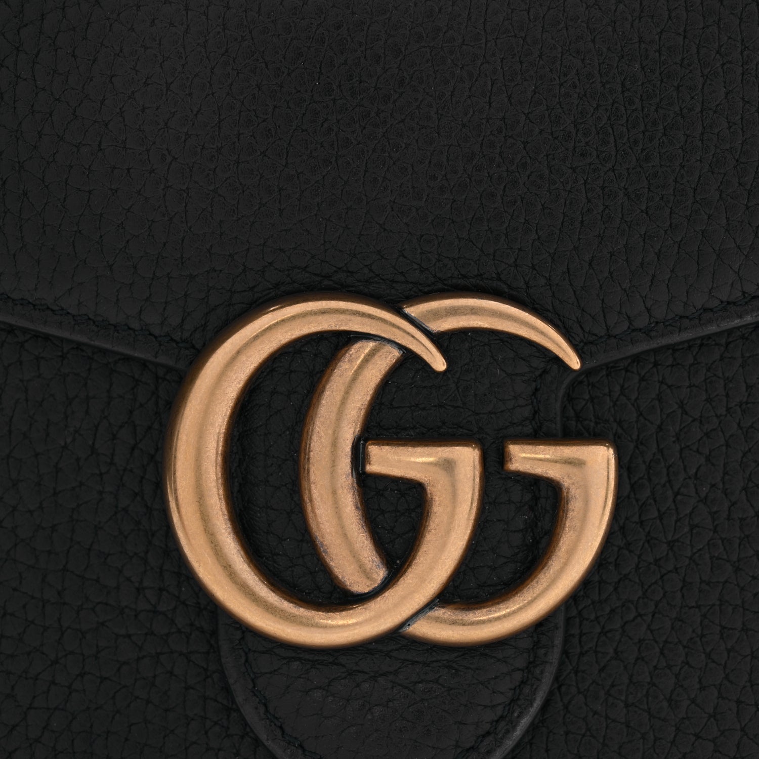 Gucci Calfskin GG Marmont Chain Wallet Black 7 of 9