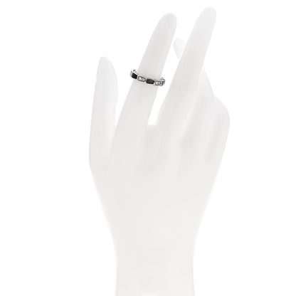 Bulgari 18K White Gold Diamond Gray Mother of Pearl Serpenti Viper Band Ring 48 4.5 2 of 5