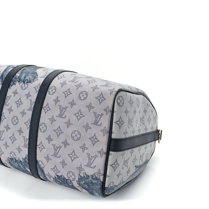 Louis Vuitton Savane Monogram Elephant Chapman Keepall Bandouliere 45 Dune 8 of 8