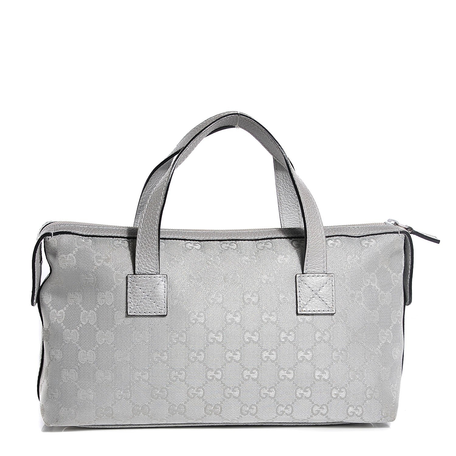 Gucci Monogram Small Boston Silver 1 of 7