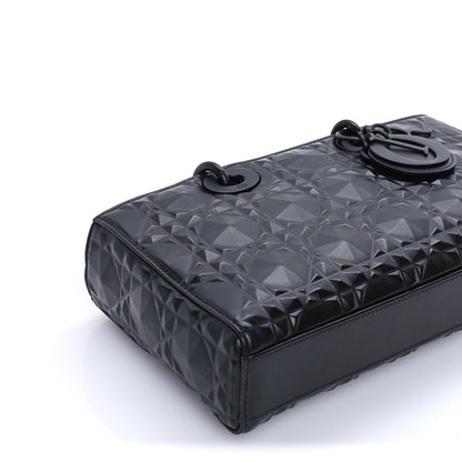 Christian Dior Calfskin Cannage Diamond Medium Lady D-Joy  Black 8 of 9