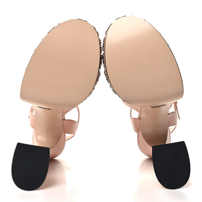 Gucci Malaga Kid Interlocking G Studs 155mm Platform Sandals 38.5 Perfect Pink 5 of 8