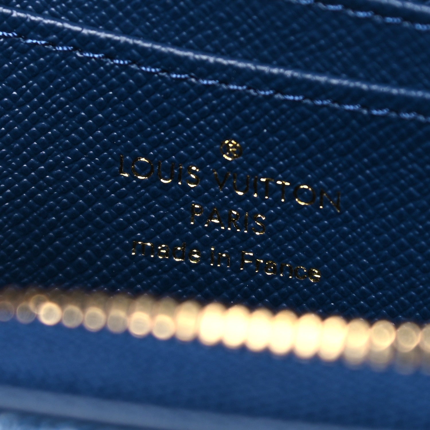 Louis Vuitton Denim Monogram Jacquard Zippy Coin Purse Bleu 6 of 9