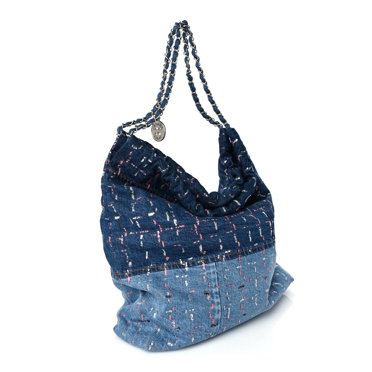Denim Sequin  22 Blue