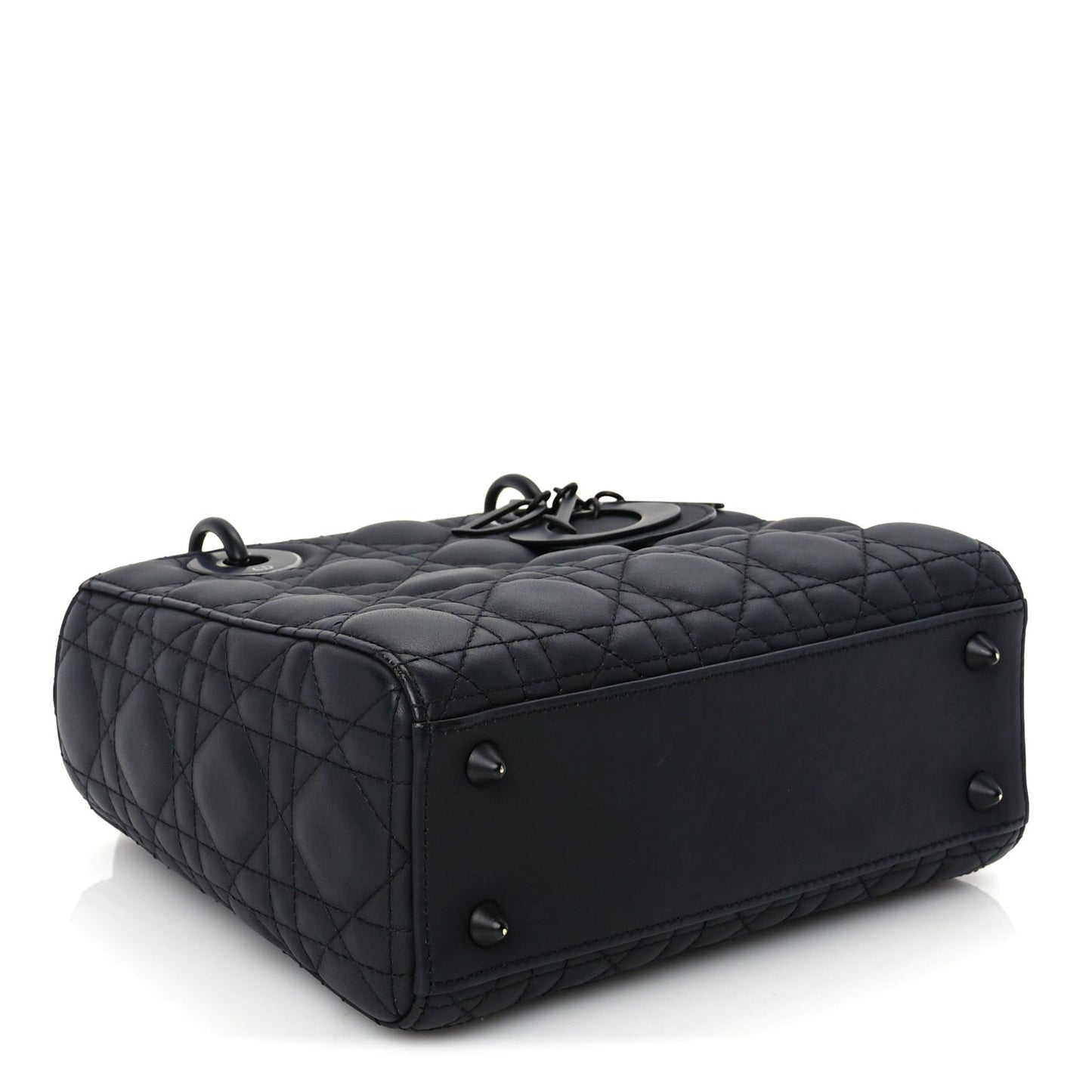 Ultra Matte Calfskin Cannage Small My ABCDior Lady Dior Black