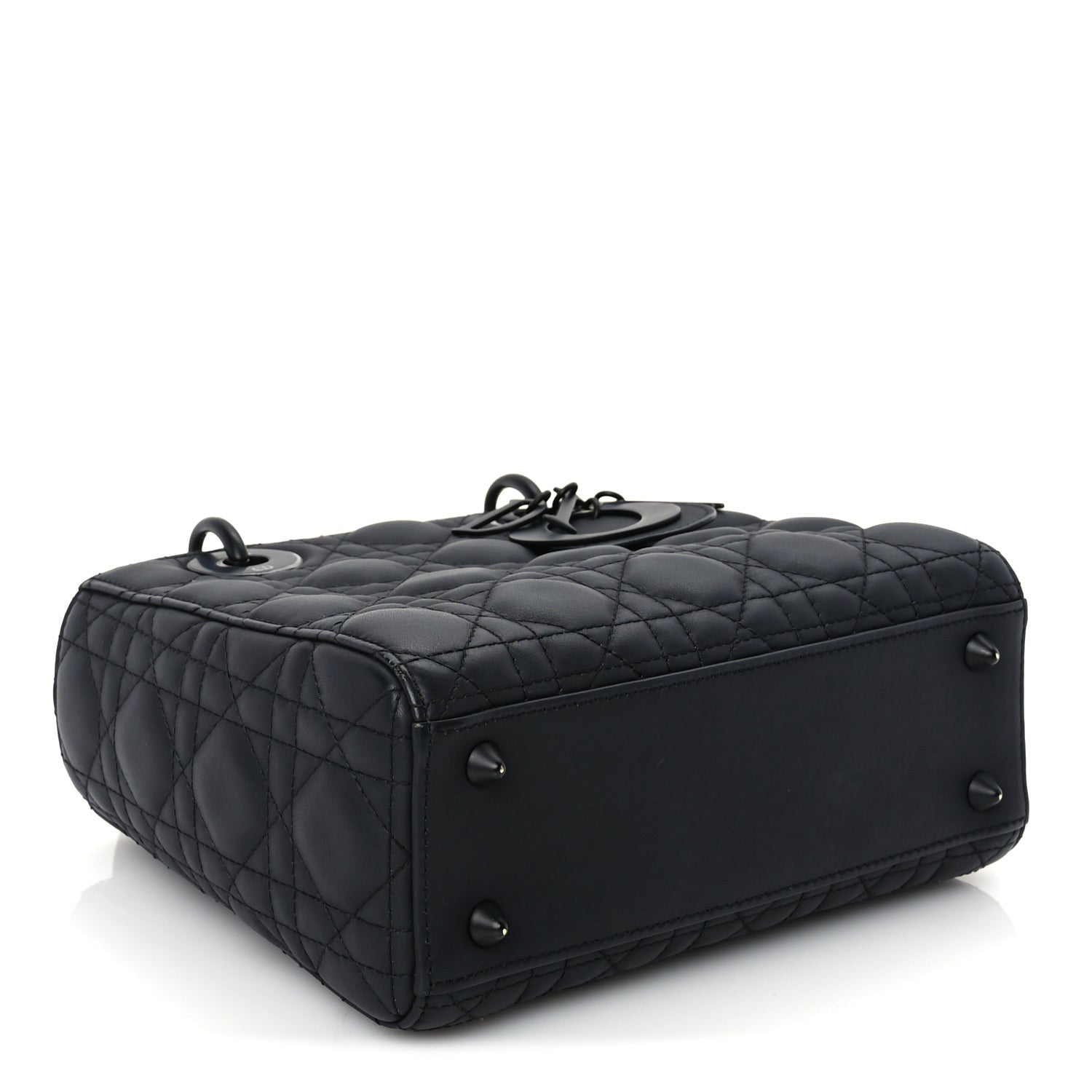 Christian Dior Ultra Matte Calfskin Cannage Small My ABCDior Lady Dior Black 7 of 8