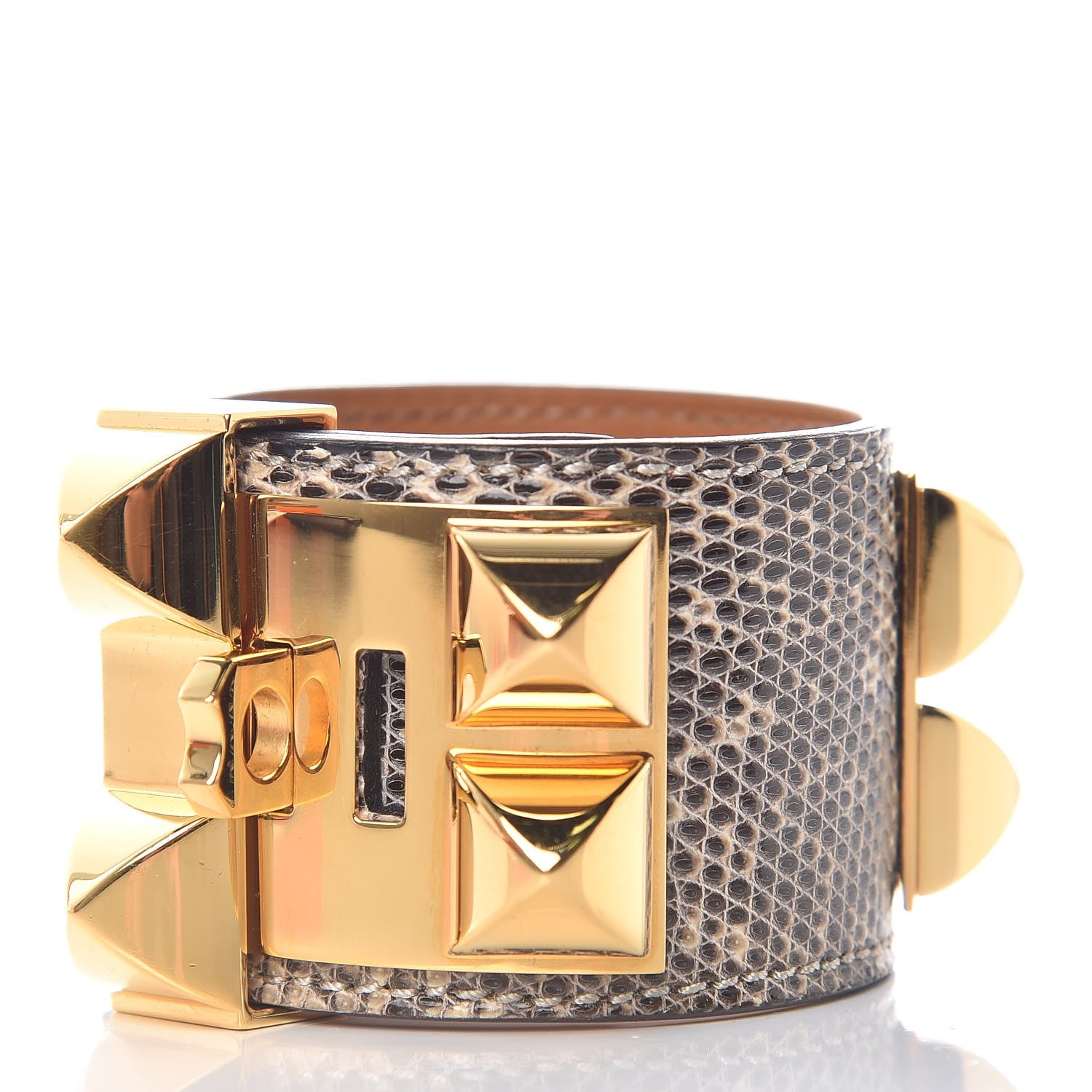 Hermes Lizard Collier De Chien CDC Bracelet S Ombre 3 of 8