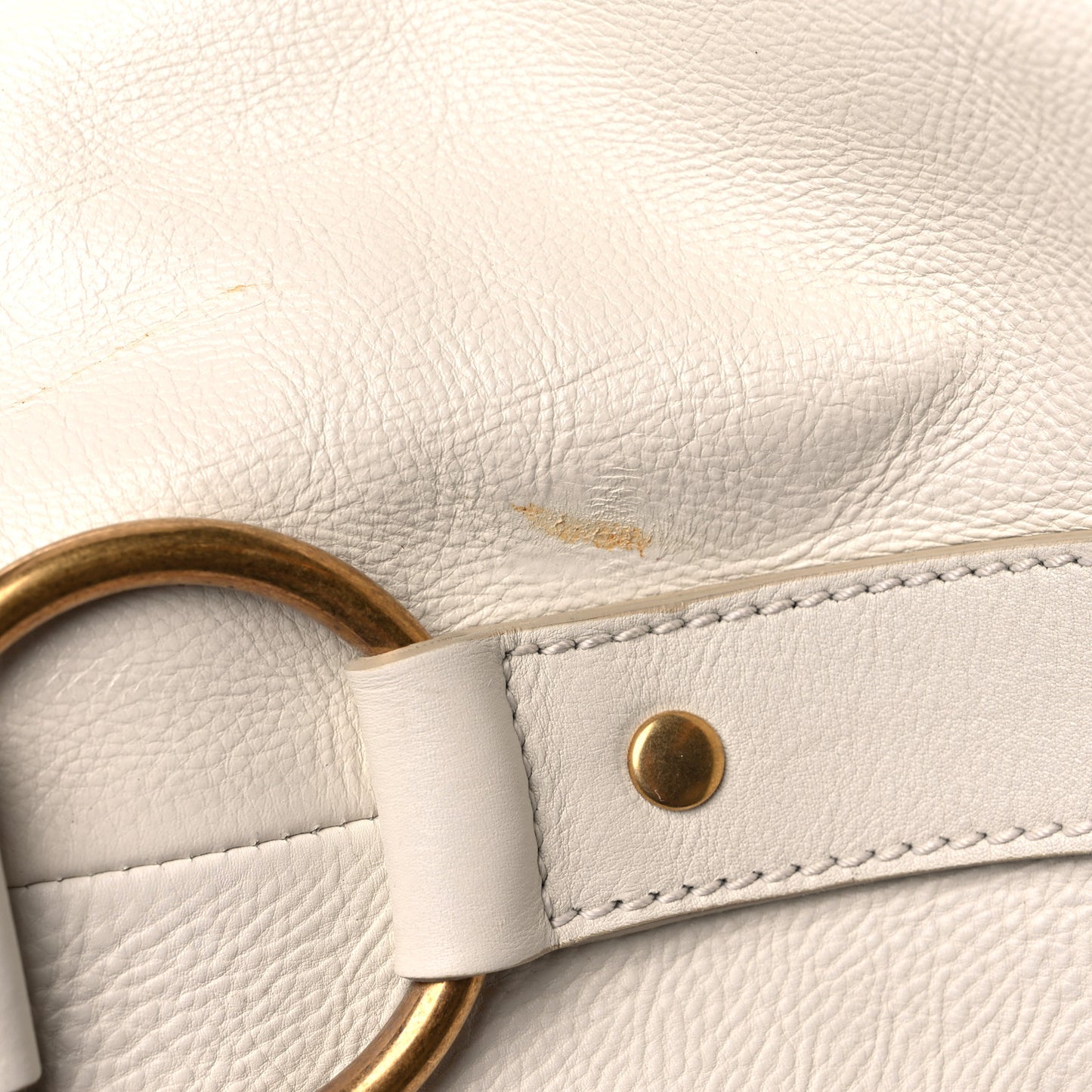 Calfskin Oversized Muse Ivory