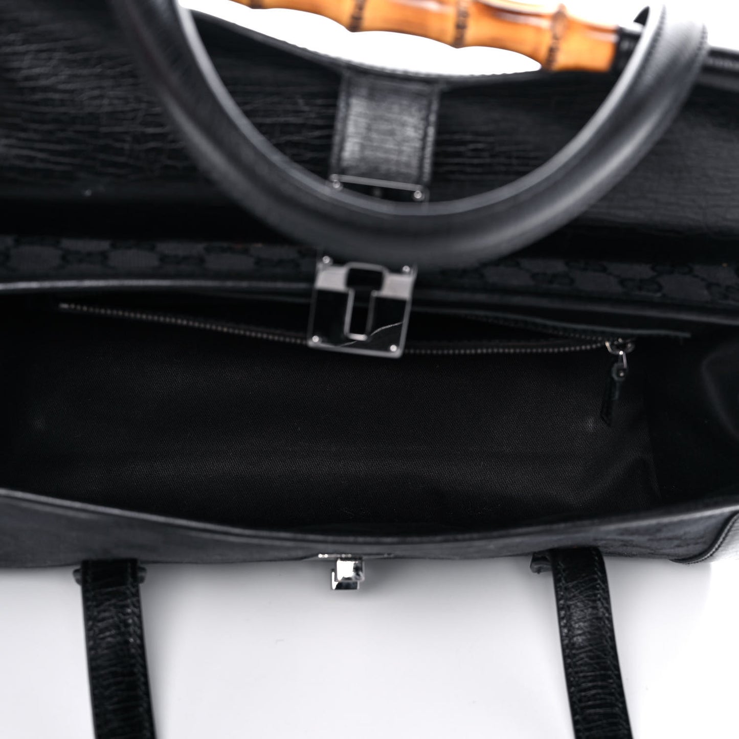 Monogram Bamboo Bullet Bag Black