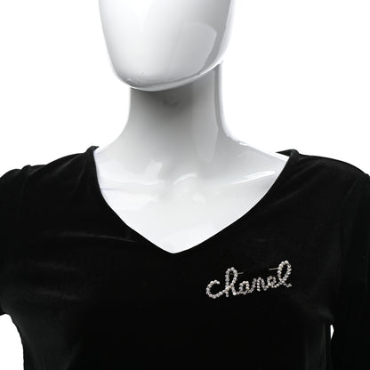 Chanel Metal Glass Swirling Pearls Brooch Pin Gold 2 of 5