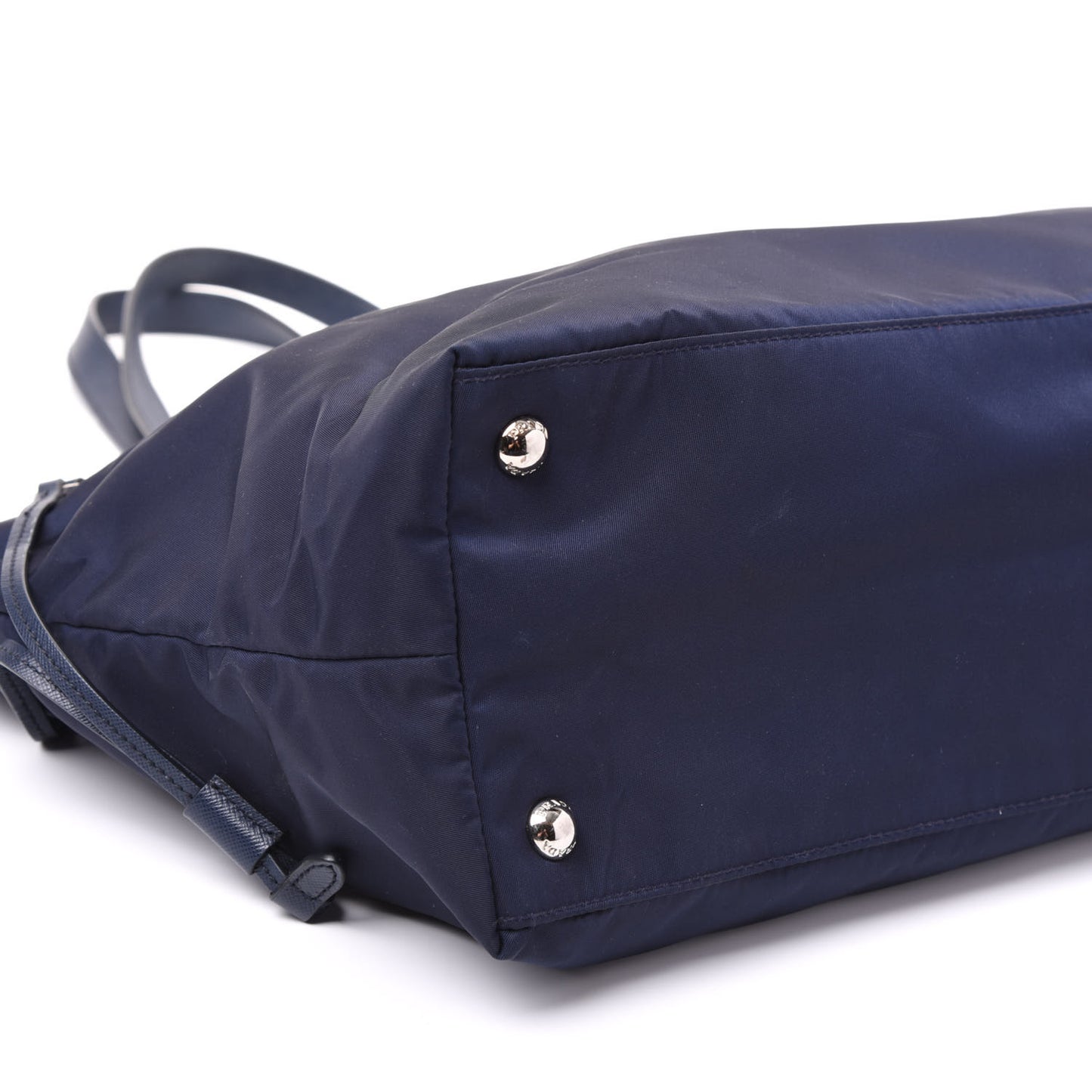 Saffiano Nylon Vela Tote Black Royal