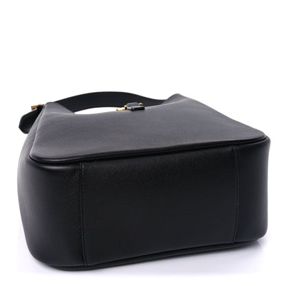Saint Laurent Smooth Calfskin Small Le 5 A 7 Soft Hobo  Black 3 of 8