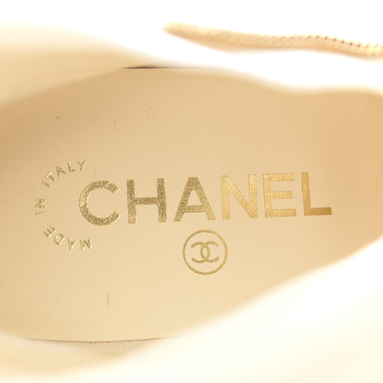 Chanel Lambskin Quilted Pearl CC Cap Toe Short Boot 40 Black Ivory 6 of 9